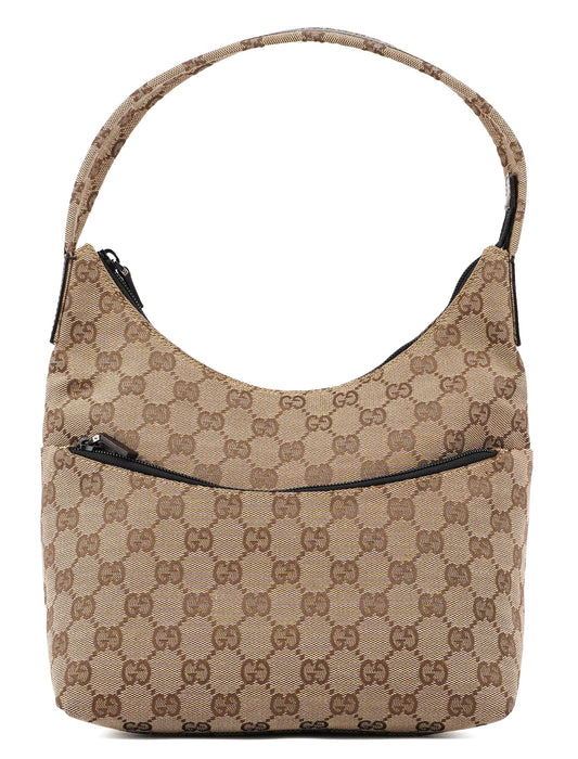 Beige GG Hobo Shoulder Bag