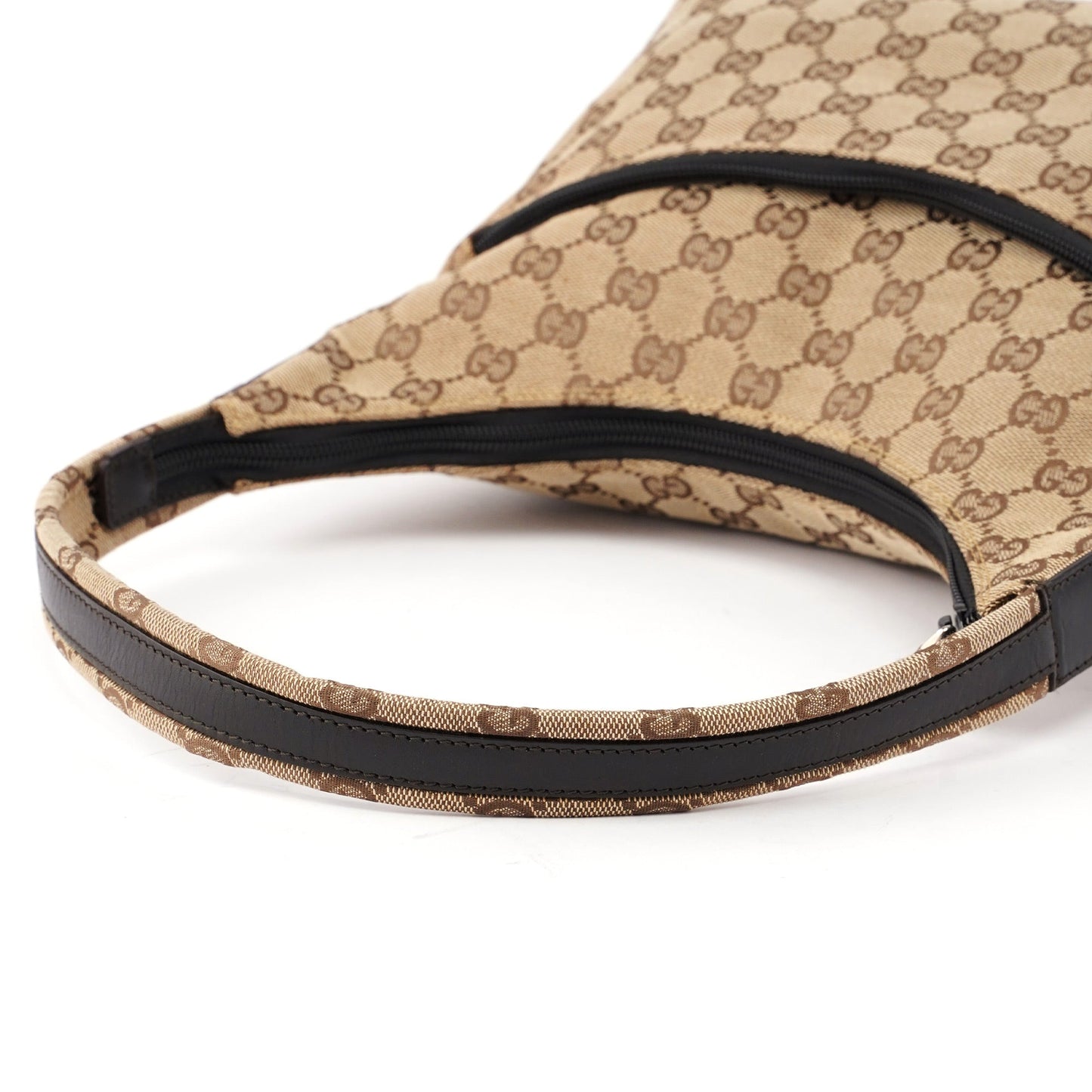 Beige GG Hobo Shoulder Bag