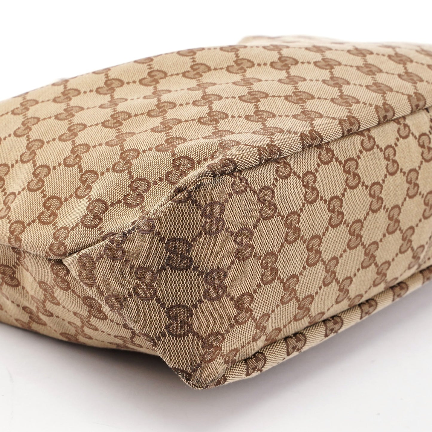 Beige GG Horsebit Hobo Shoulder Bag