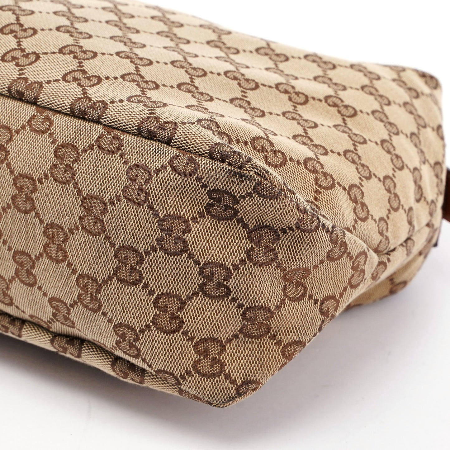 Beige GG Horsebit Hobo Shoulder Bag