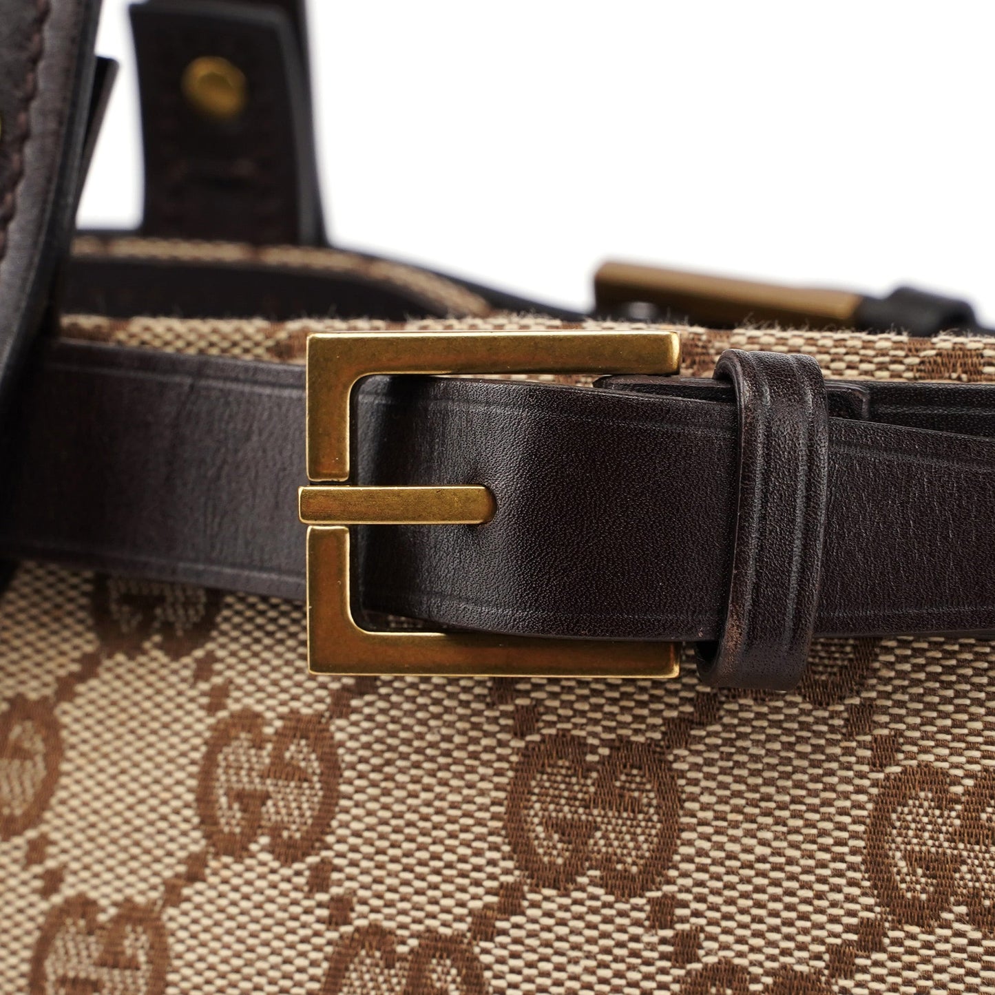 Beige GG Large Tote Bag