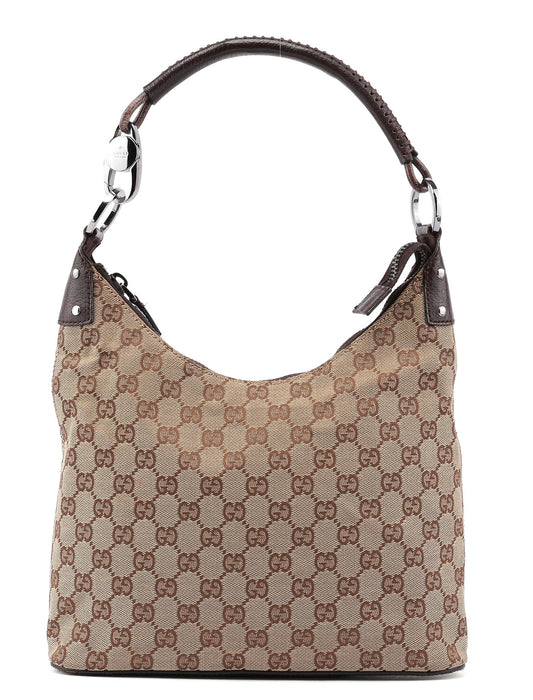 Beige GG Shoulder Bag