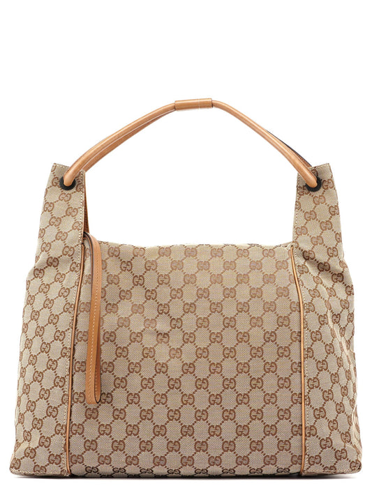 Beige GG Shoulder Bag