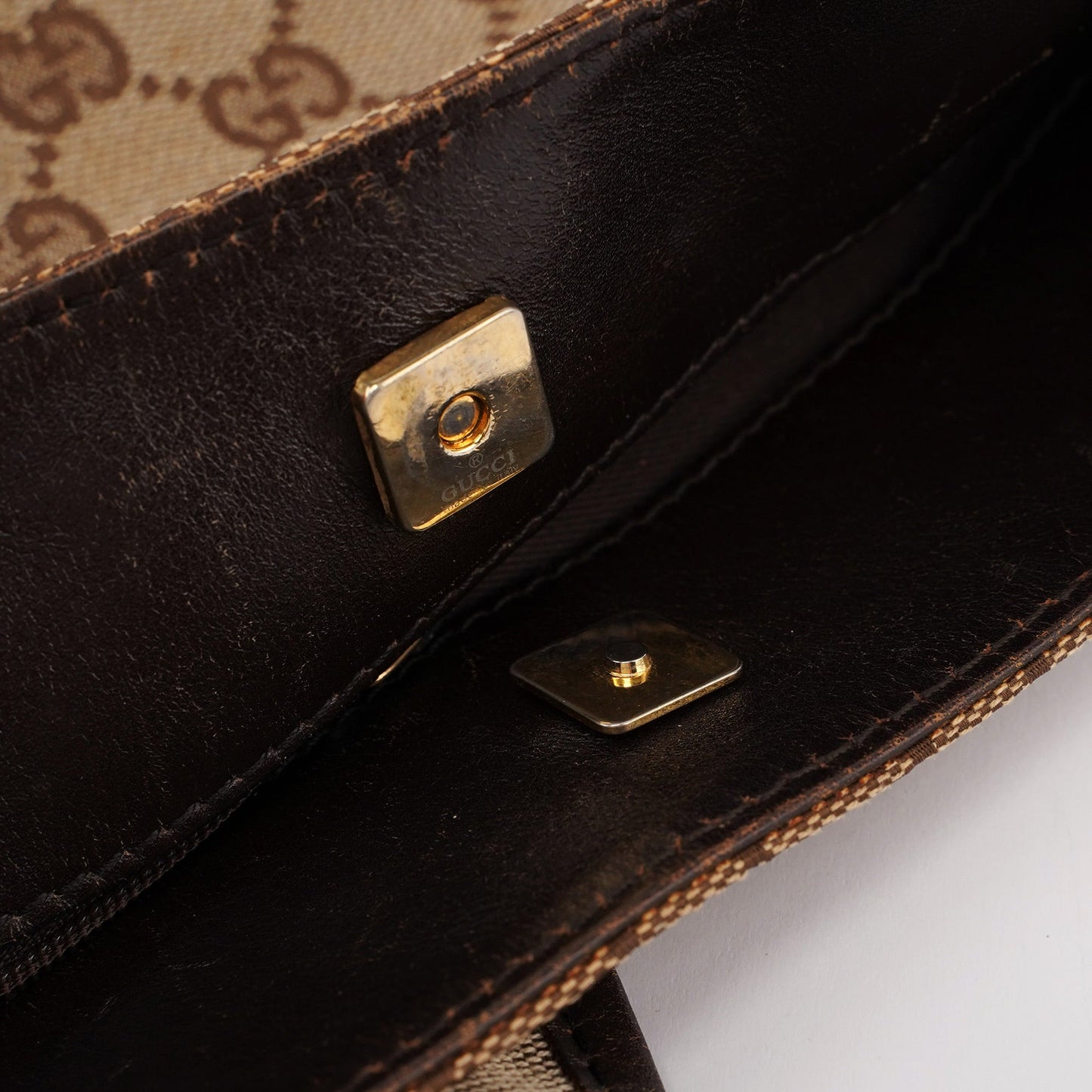 Beige GG Shoulder Bag