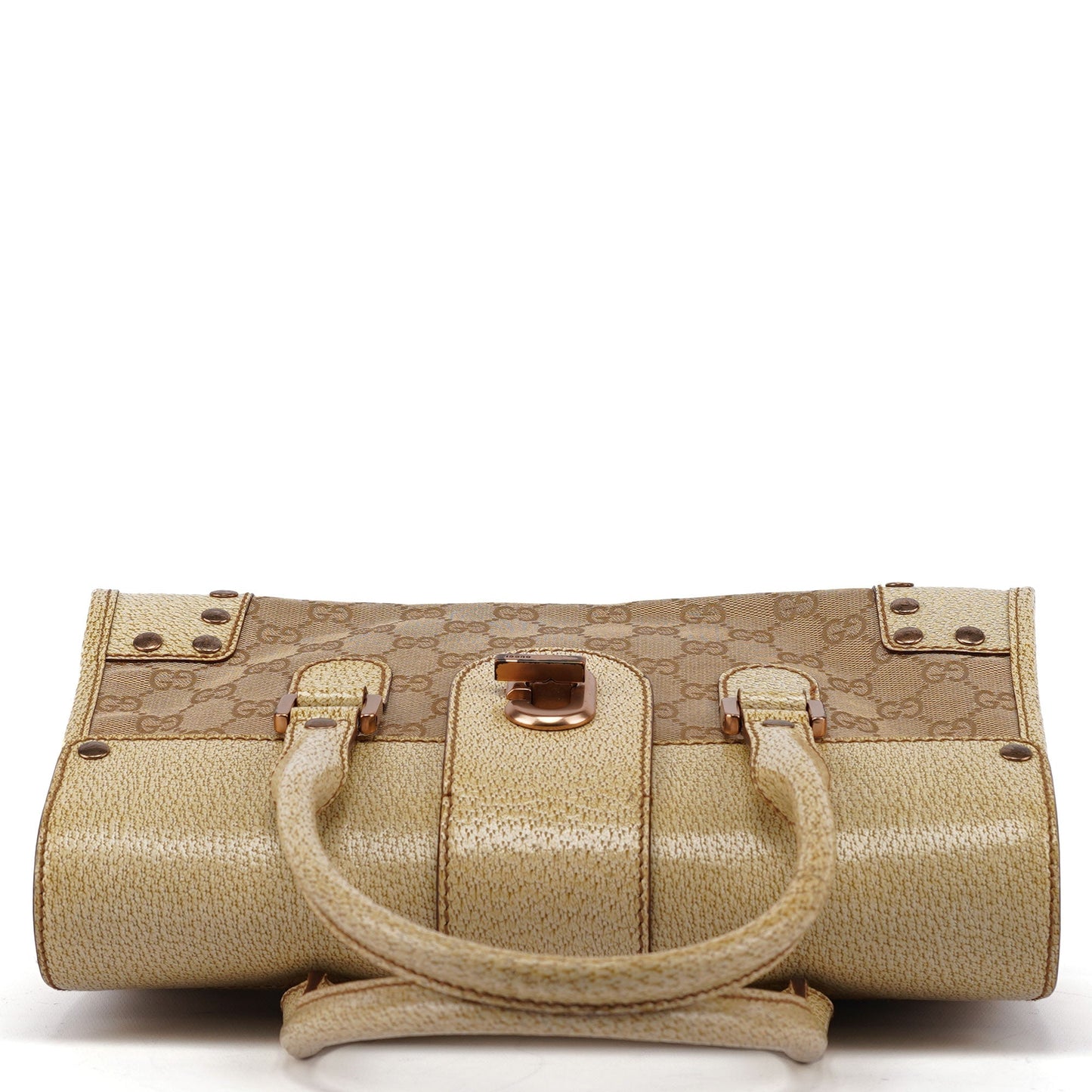 Beige GG Turnlock Tote Bag