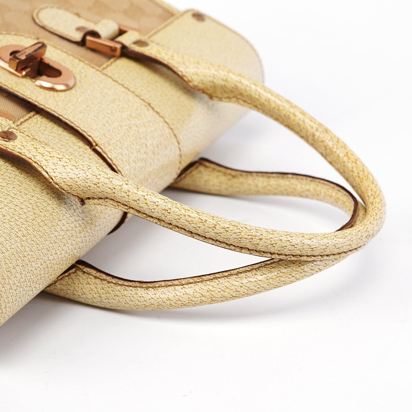 Beige GG Turnlock Tote Bag