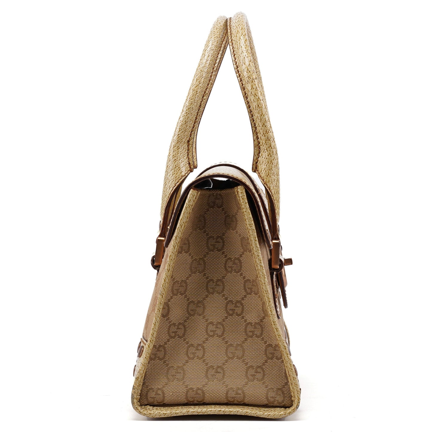 Beige GG Turnlock Tote Bag
