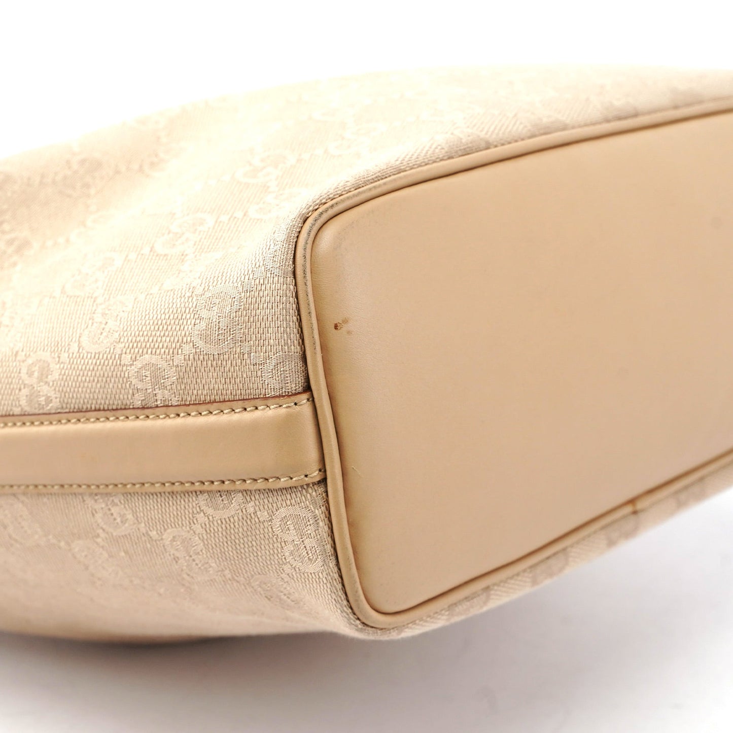Beige GG V Hobo Shoulder Bag