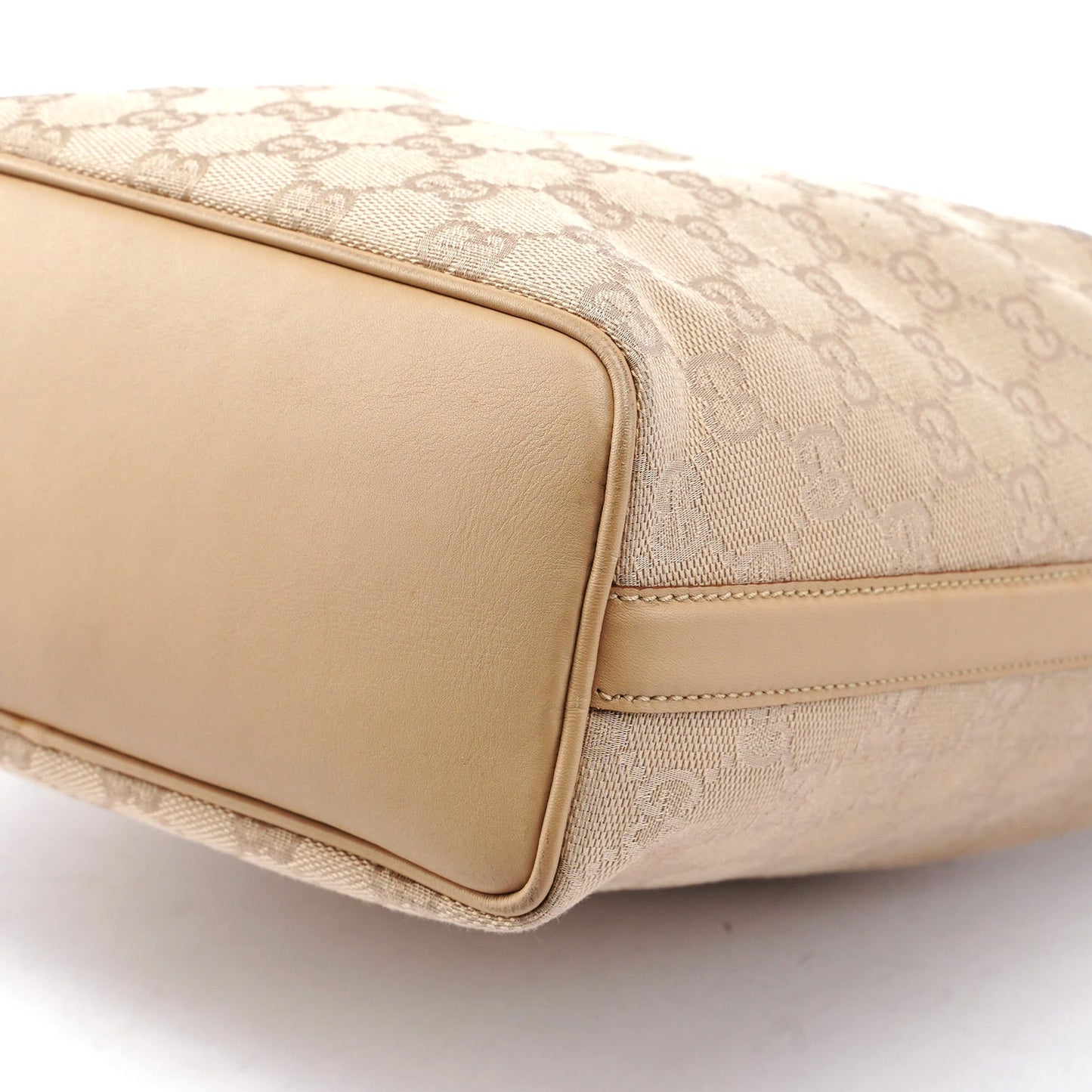 Beige GG V Hobo Shoulder Bag