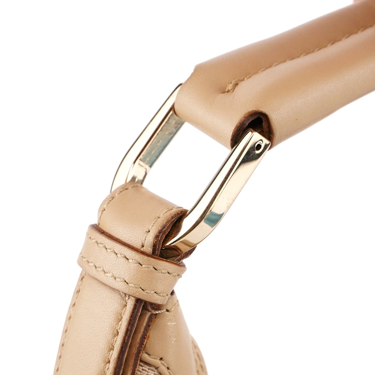 Beige GG V Hobo Shoulder Bag