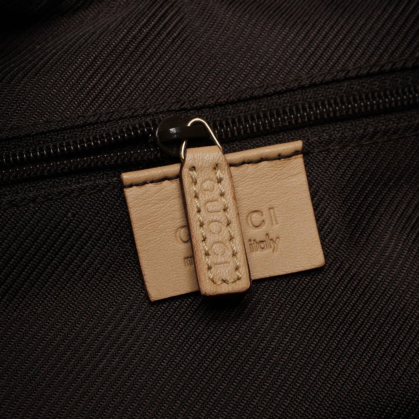 Beige GG V Hobo Shoulder Bag