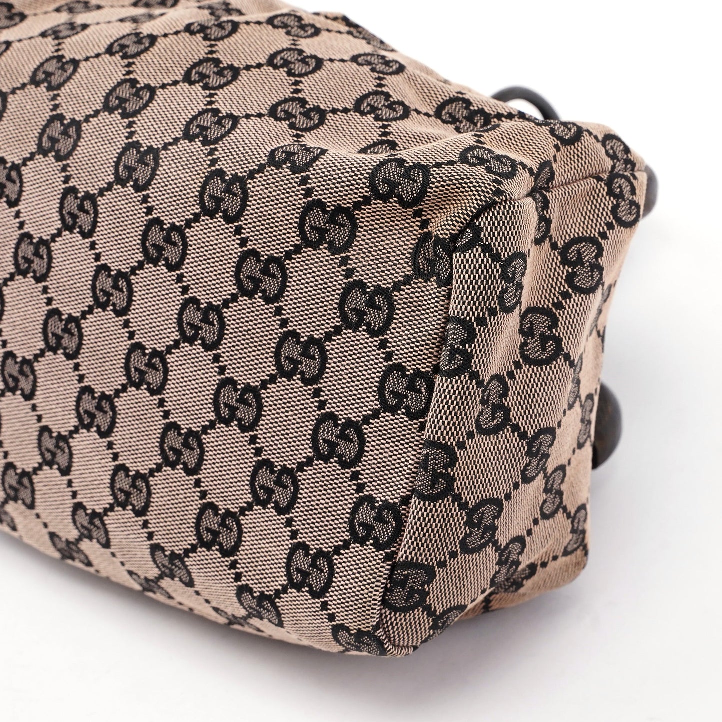 Beige GG Wood Handle Doctor Bag