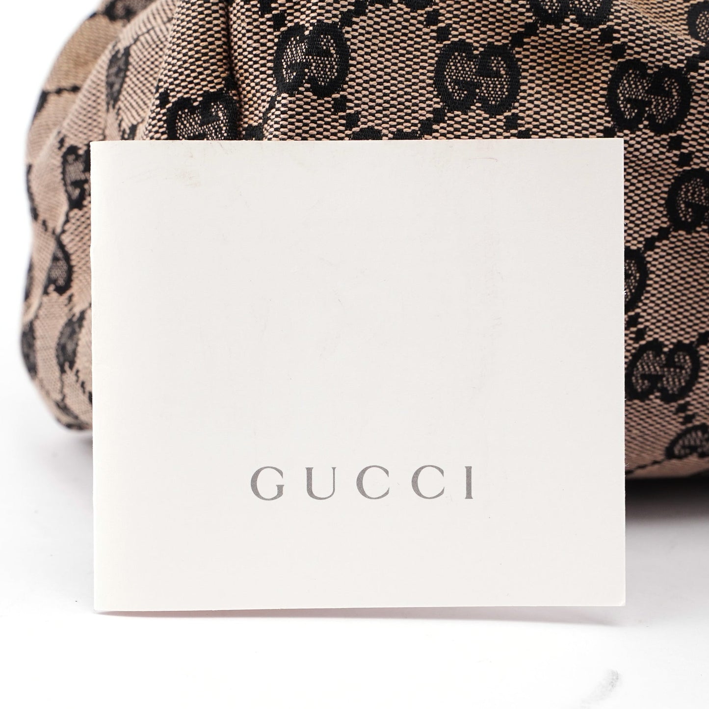 Beige GG Wood Handle Doctor Bag