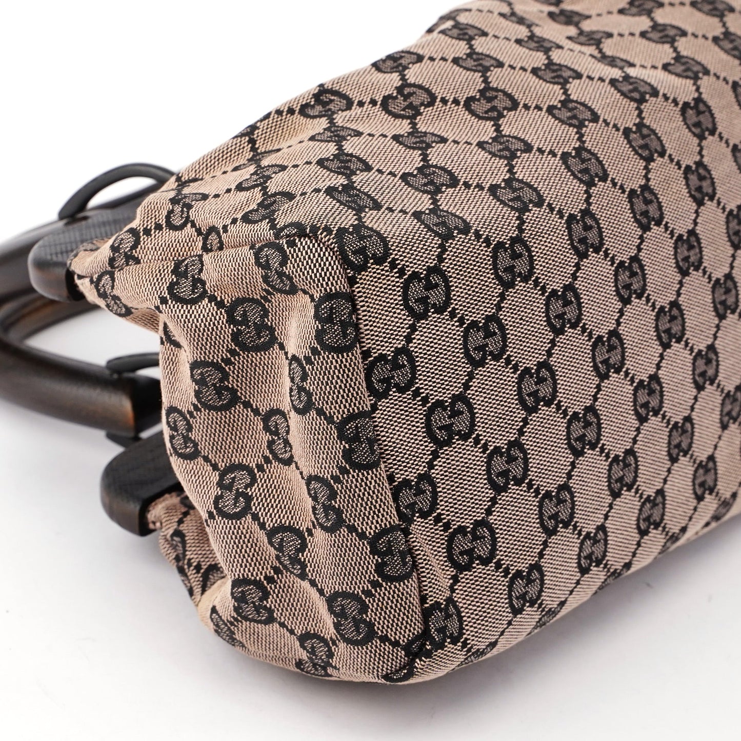 Beige GG Wood Handle Doctor Bag