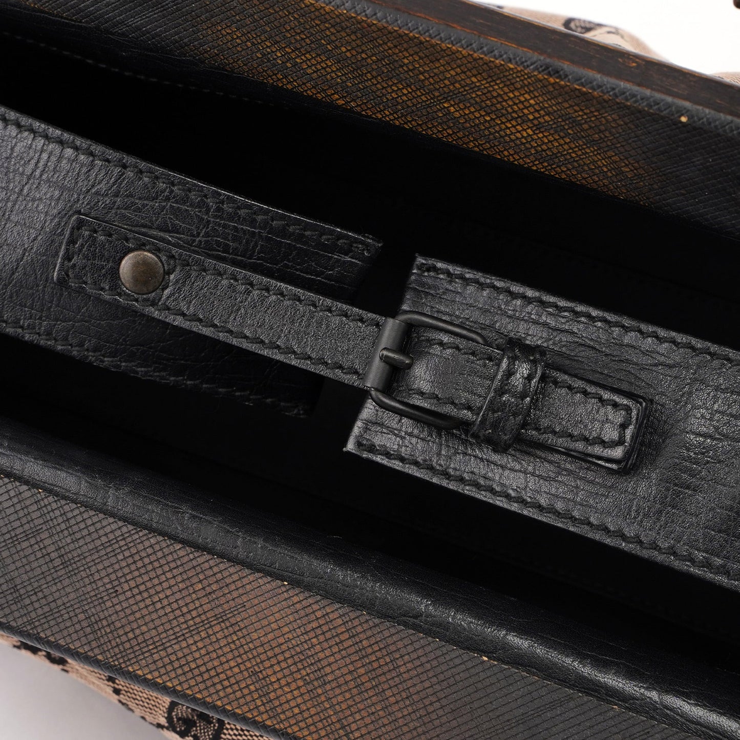 Beige GG Wood Handle Doctor Bag