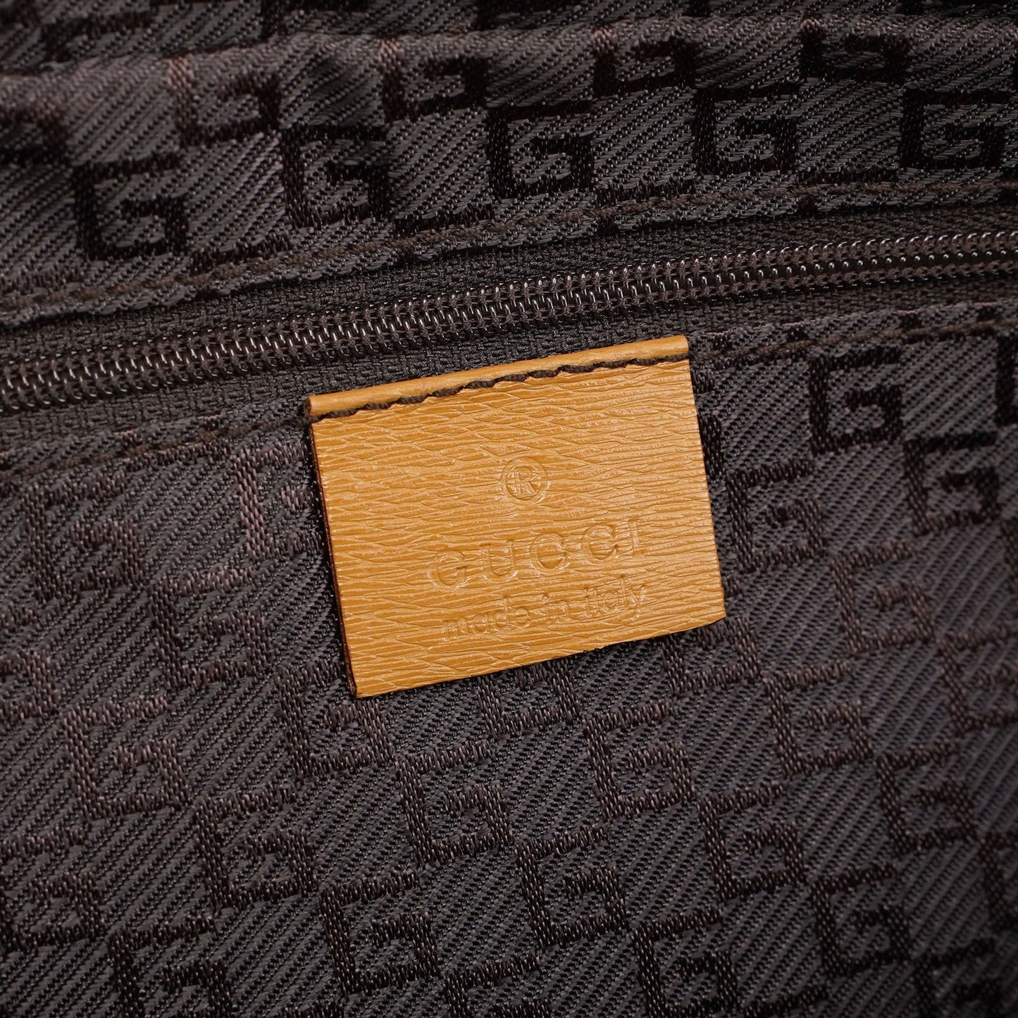 Beige Leather 2-Way Tote