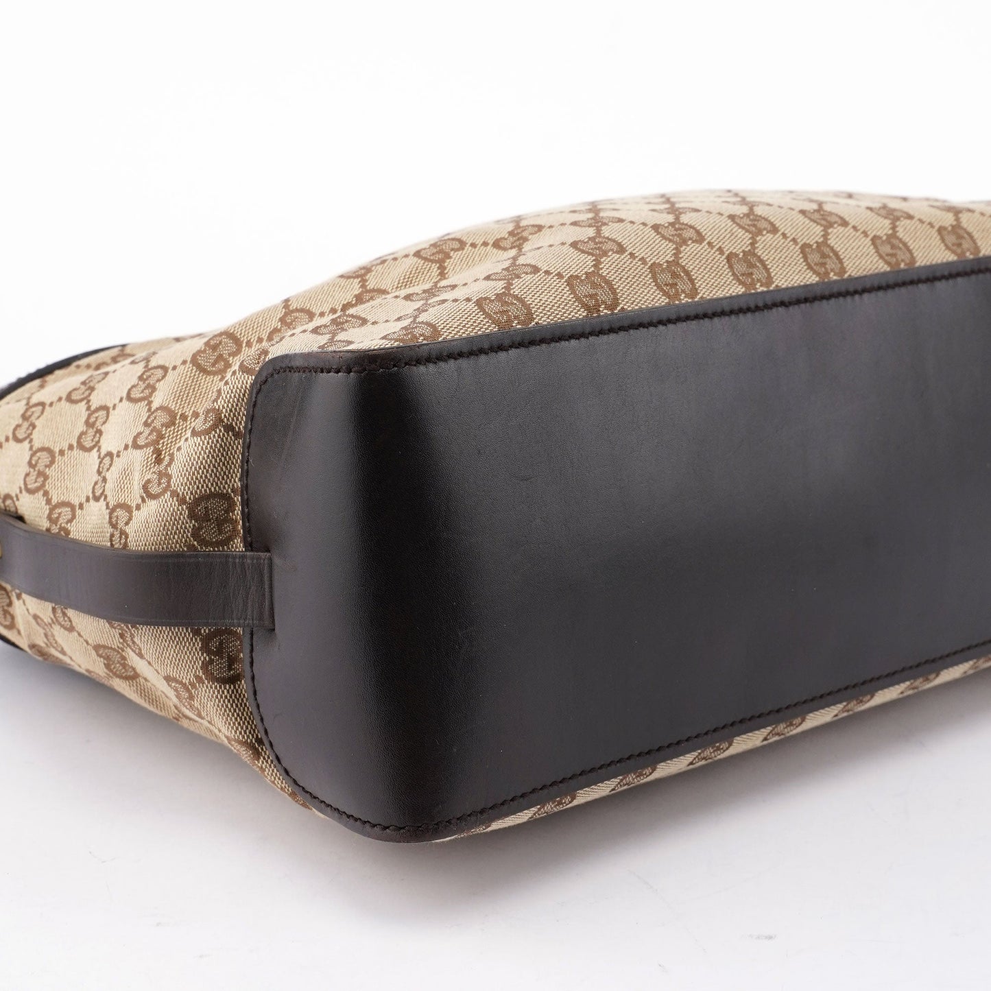 Beige Leather GG Large Tote