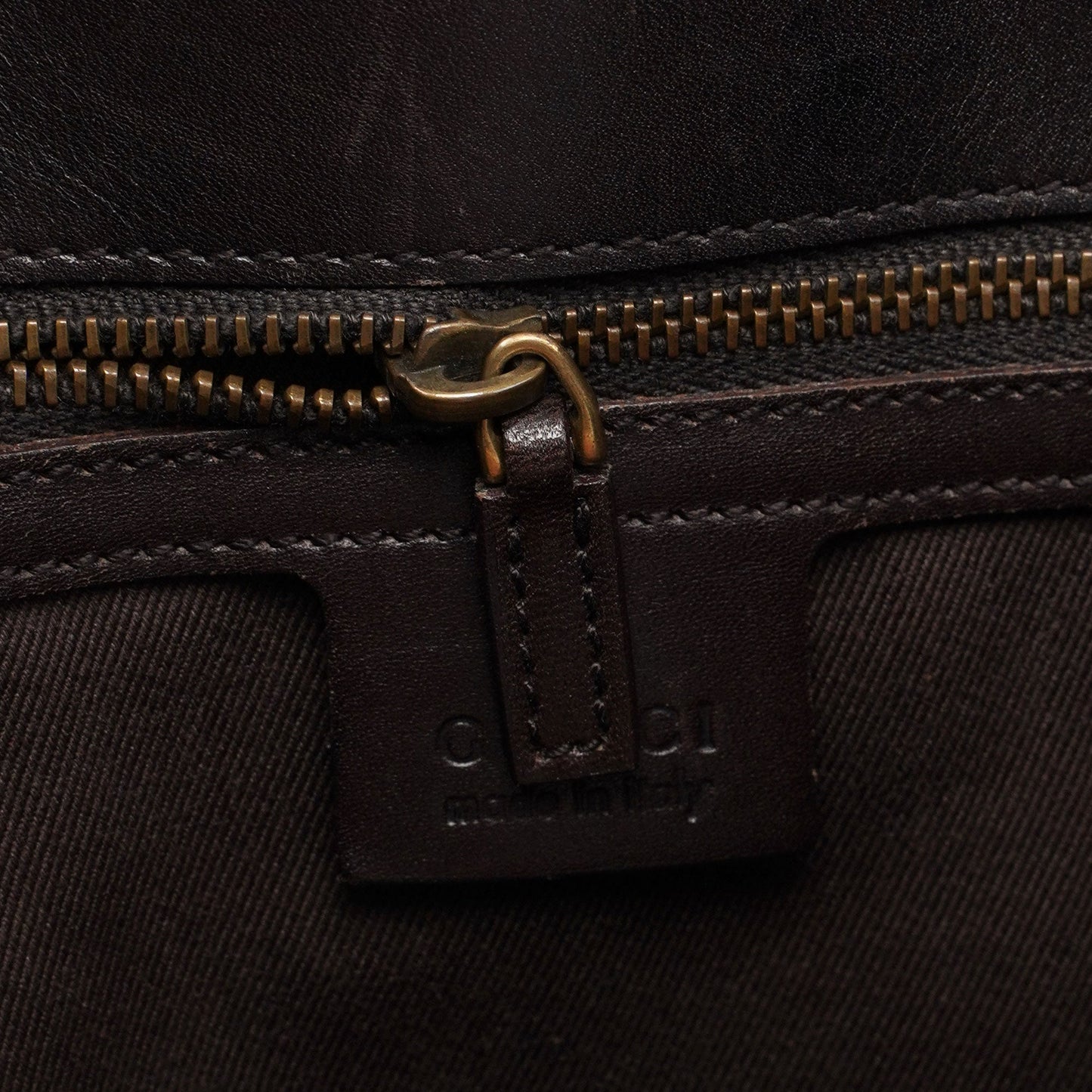 Beige Leather GG Large Tote