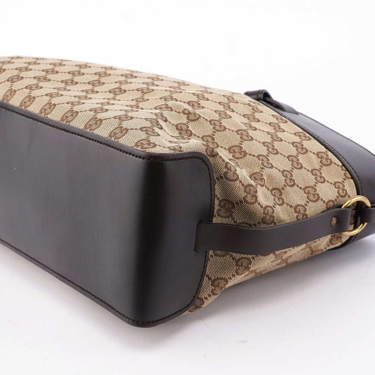 Beige Leather GG Large Tote