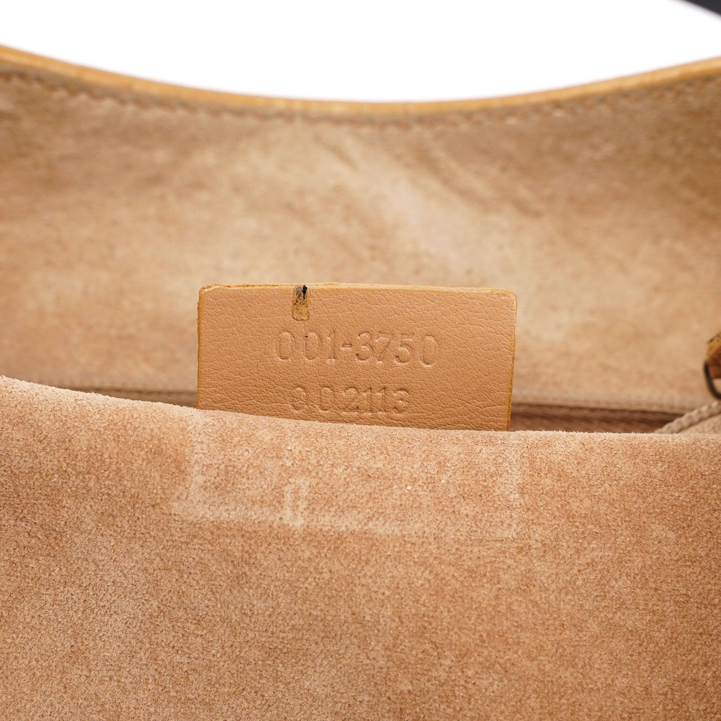 Beige Leather Ring Bag