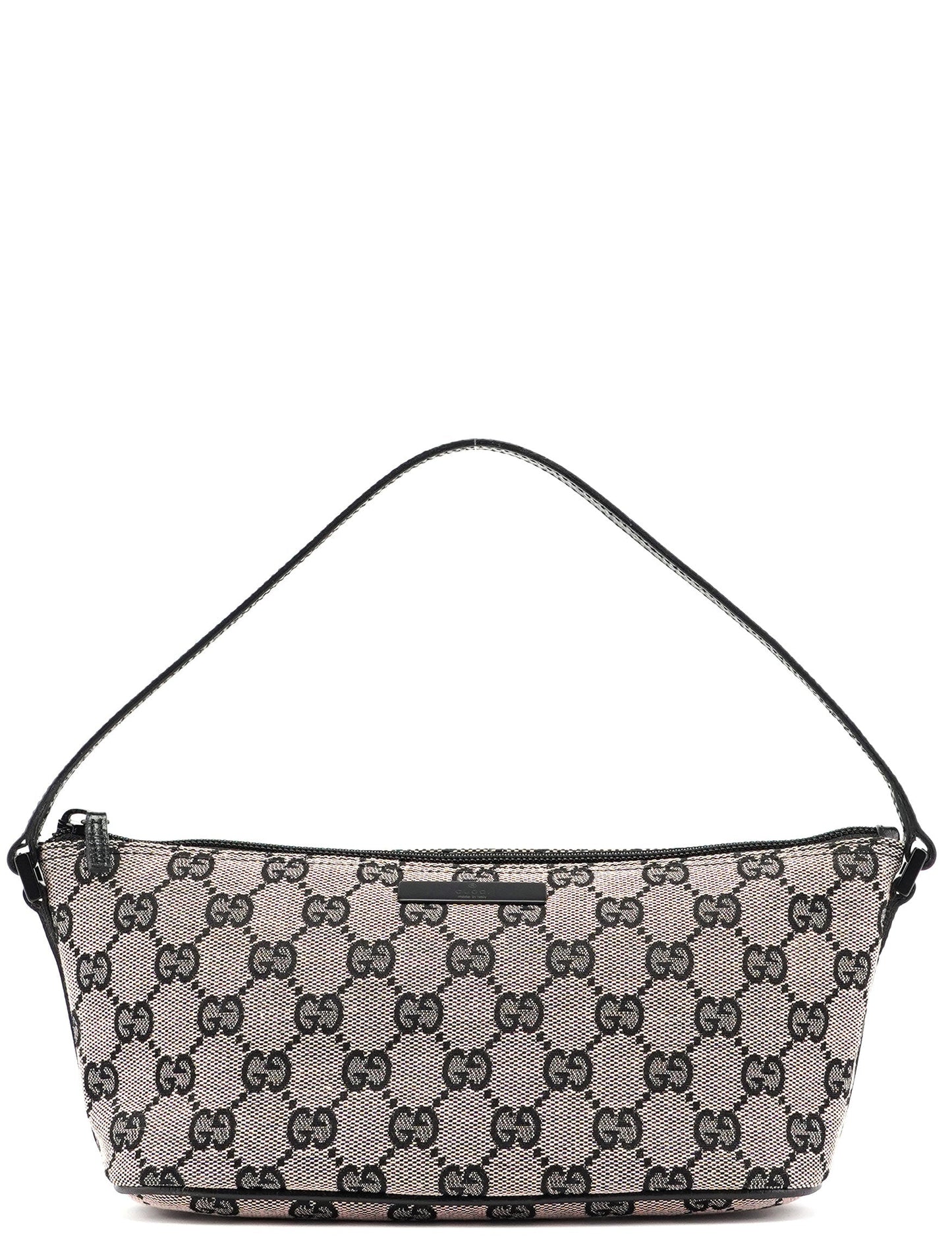 Beige Matte Black GG Boat Pochette