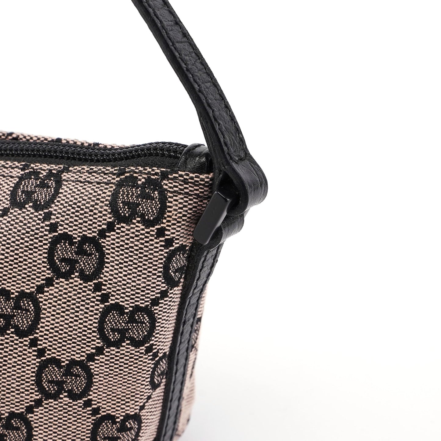 Beige Matte Black GG Boat Pochette