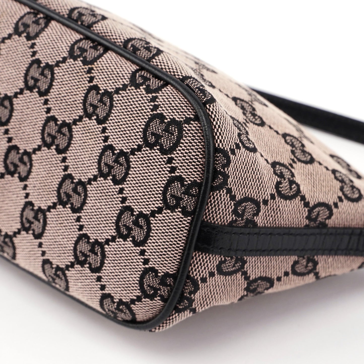 Beige Matte Black GG Boat Pochette