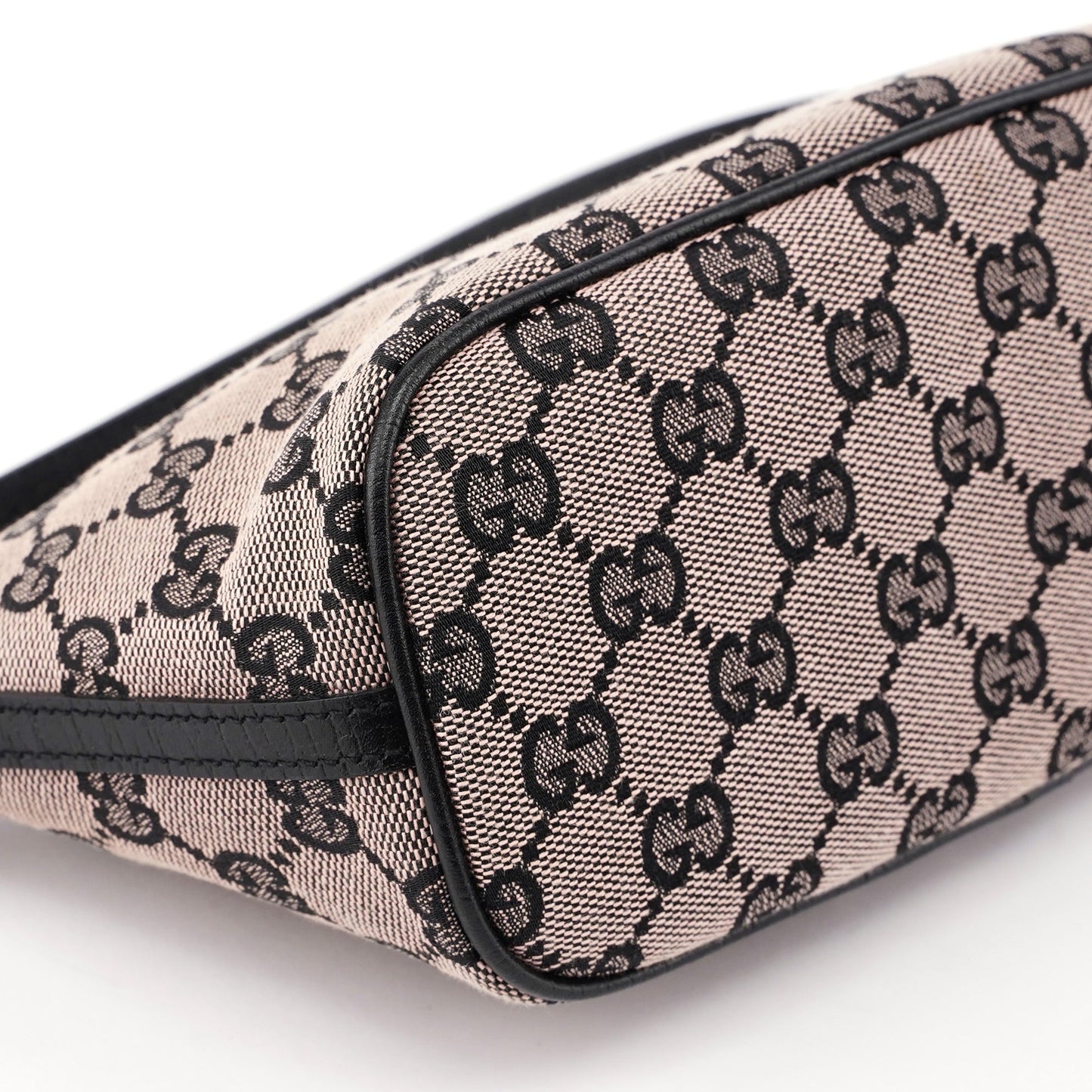 Beige Matte Black GG Boat Pochette