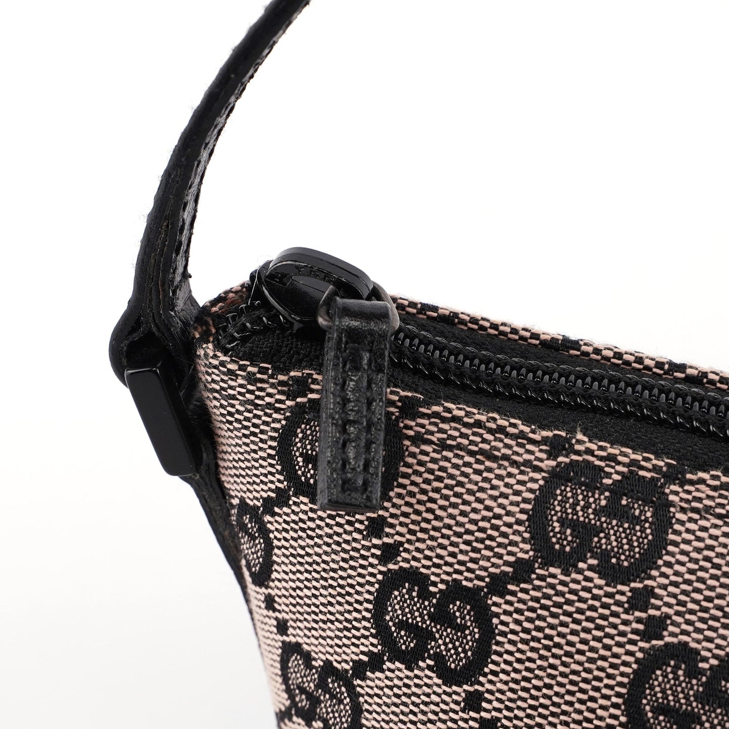 Beige Matte Black GG Boat Pochette