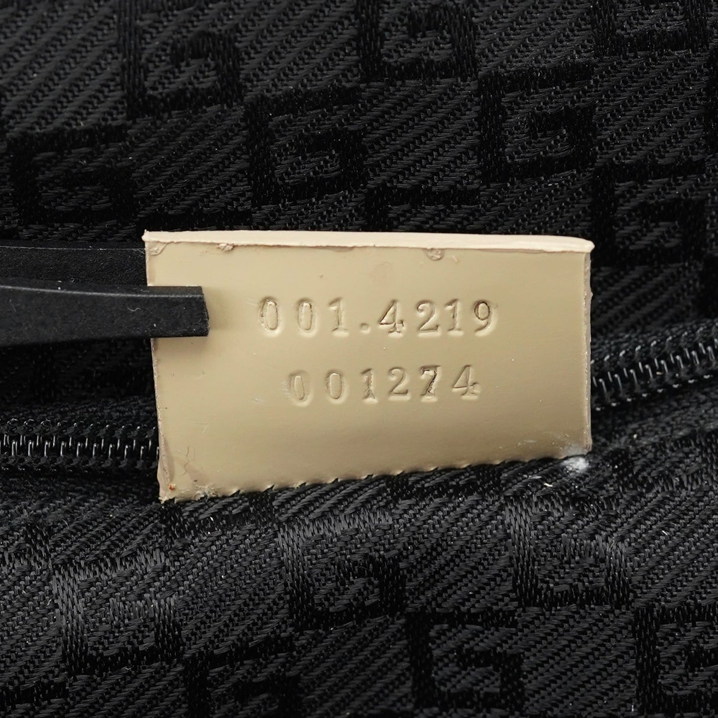 Beige Patent Leather Clutch Handbag