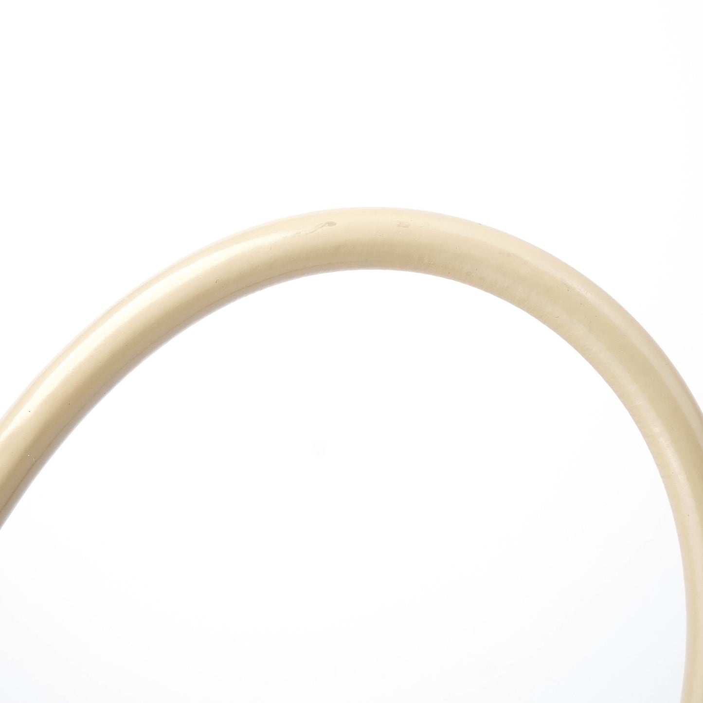 Beige Patent Leather Clutch Handbag