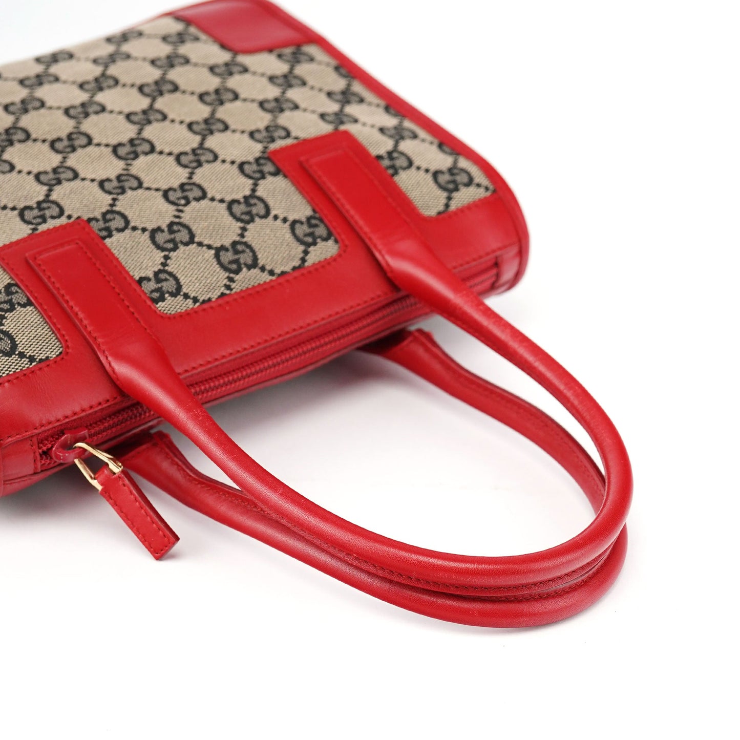 Beige Red GG Tote Bag