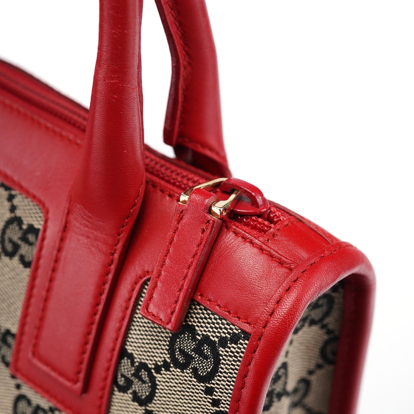 Beige Red GG Tote Bag