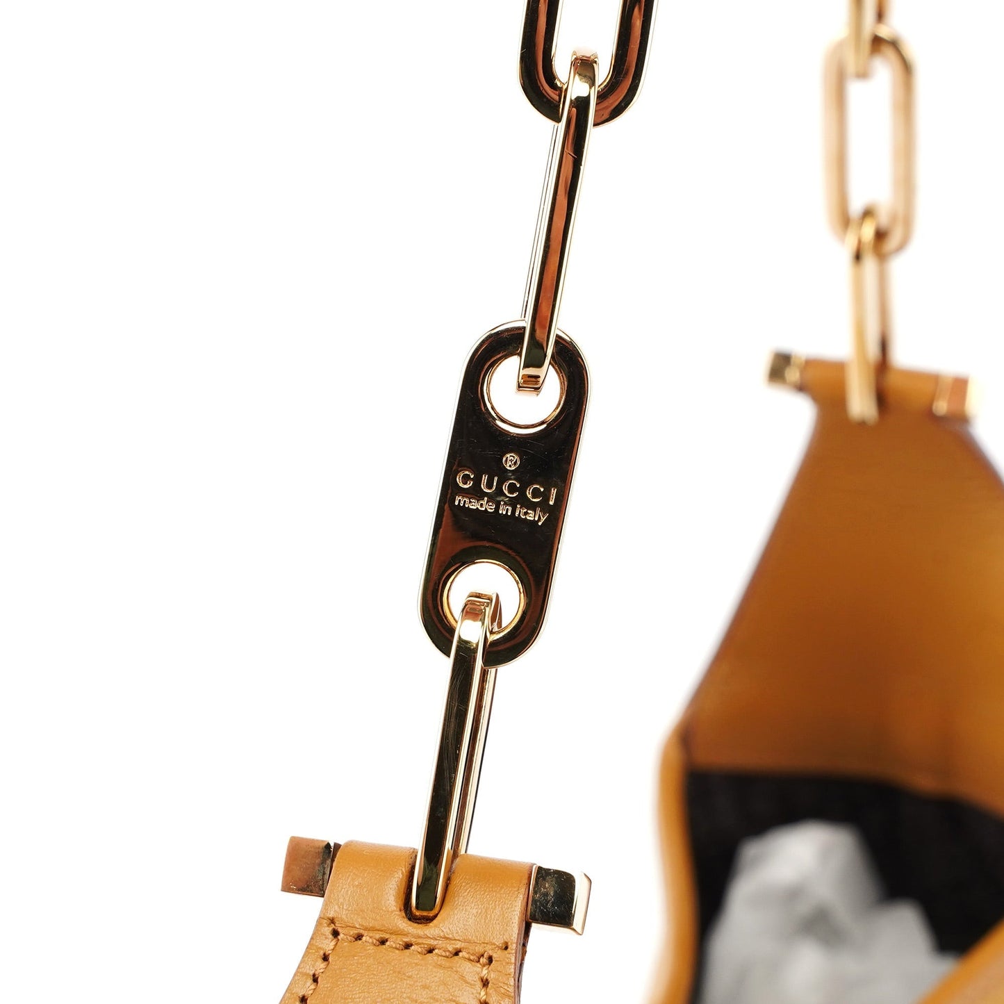 Beige Suede Jackie Chain Bag