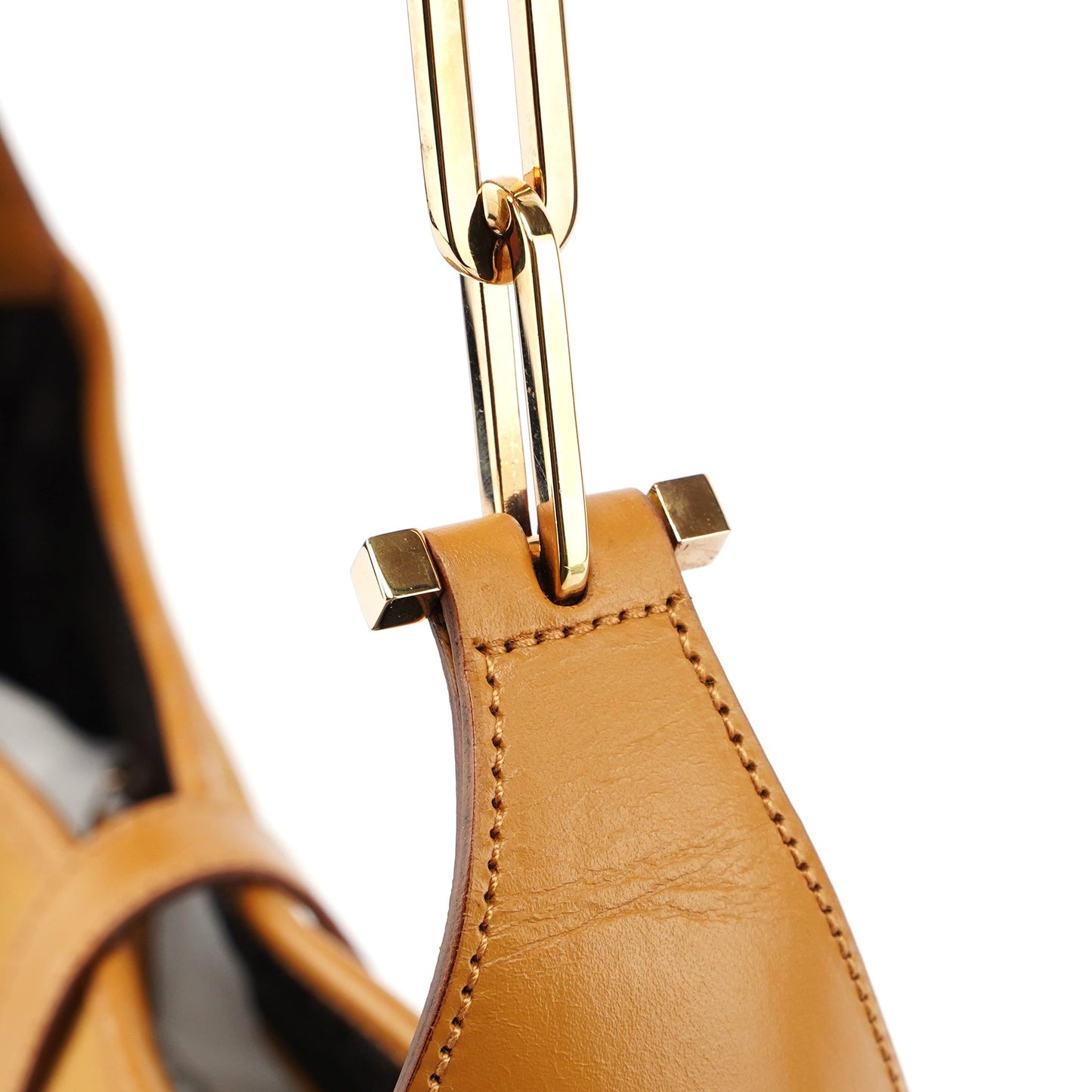 Beige Suede Jackie Chain Bag