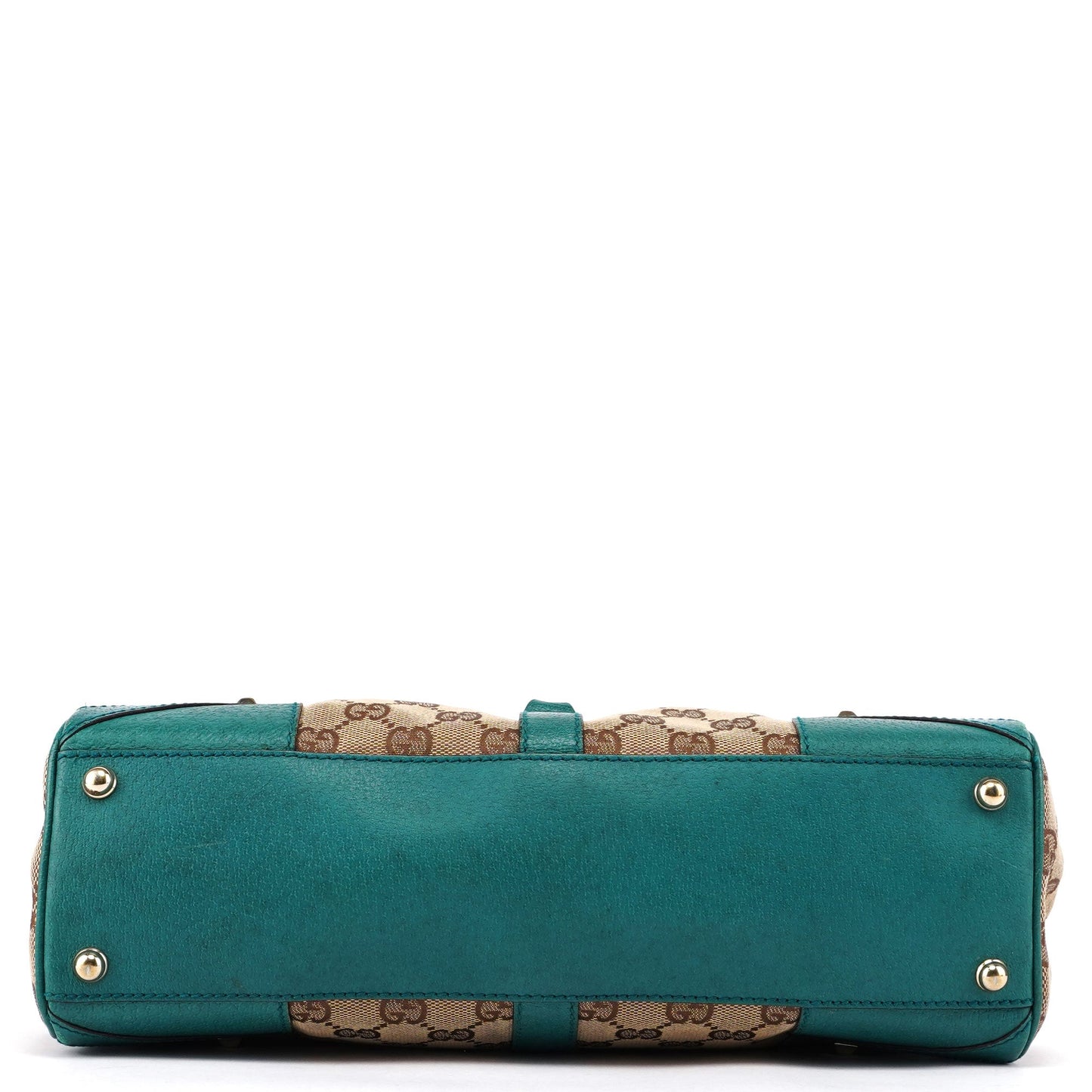 Beige Turquoise GG Jackie Shoulder Bag