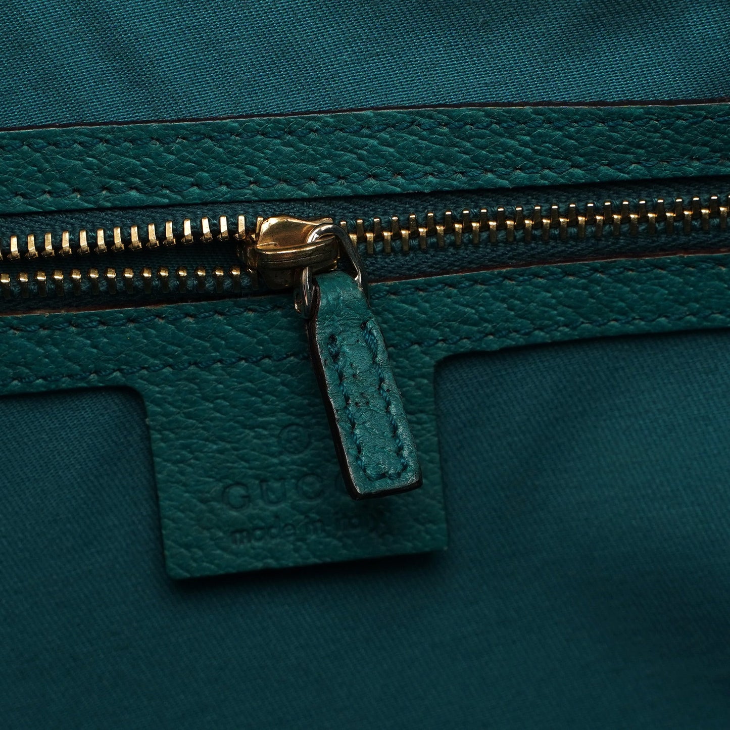 Beige Turquoise GG Jackie Shoulder Bag