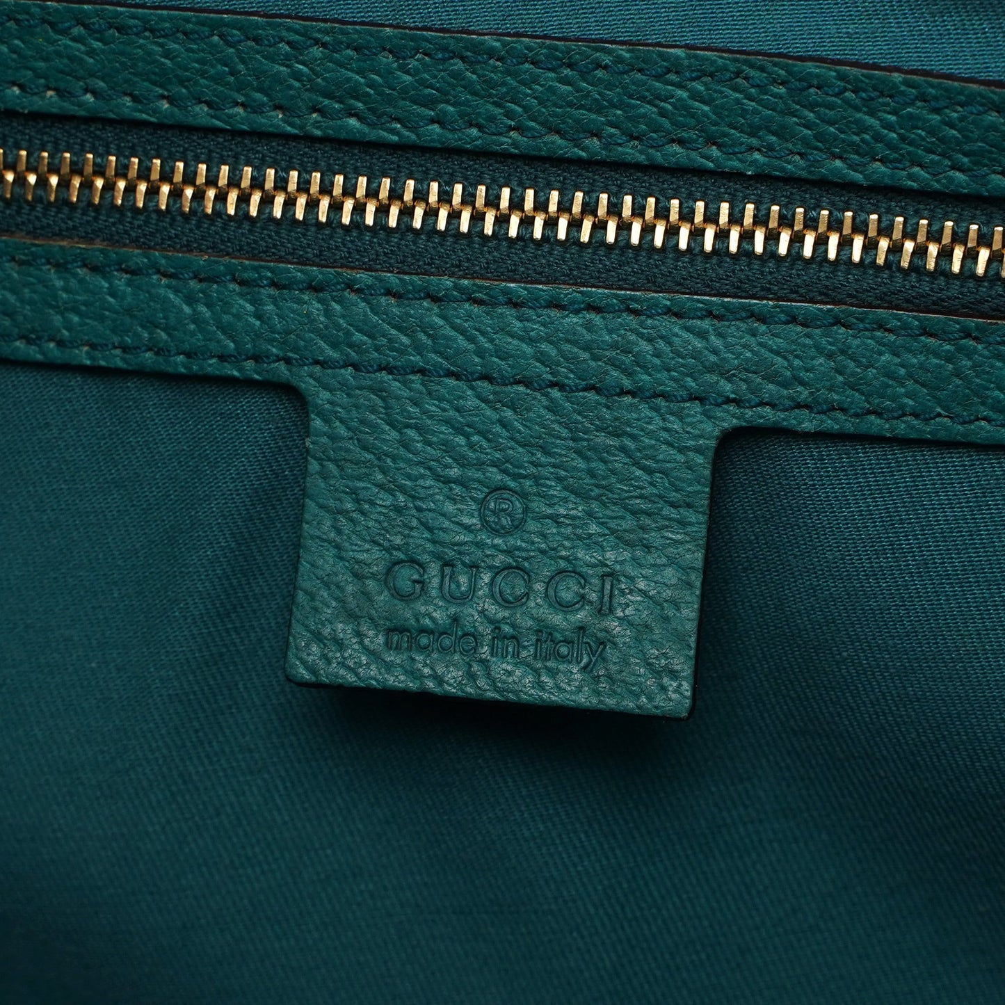 Beige Turquoise GG Jackie Shoulder Bag