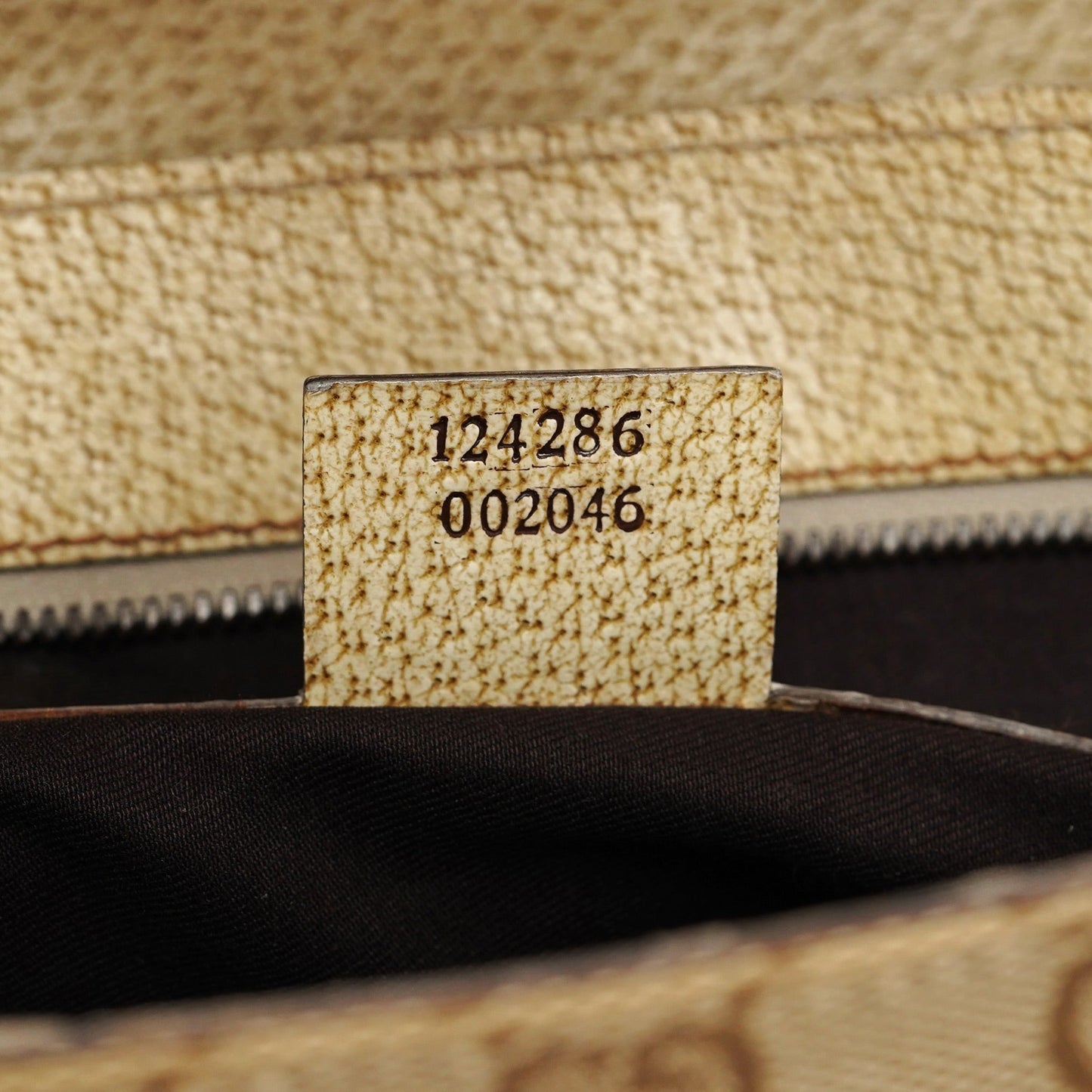 Beige White GG Turnlock Tote Bag