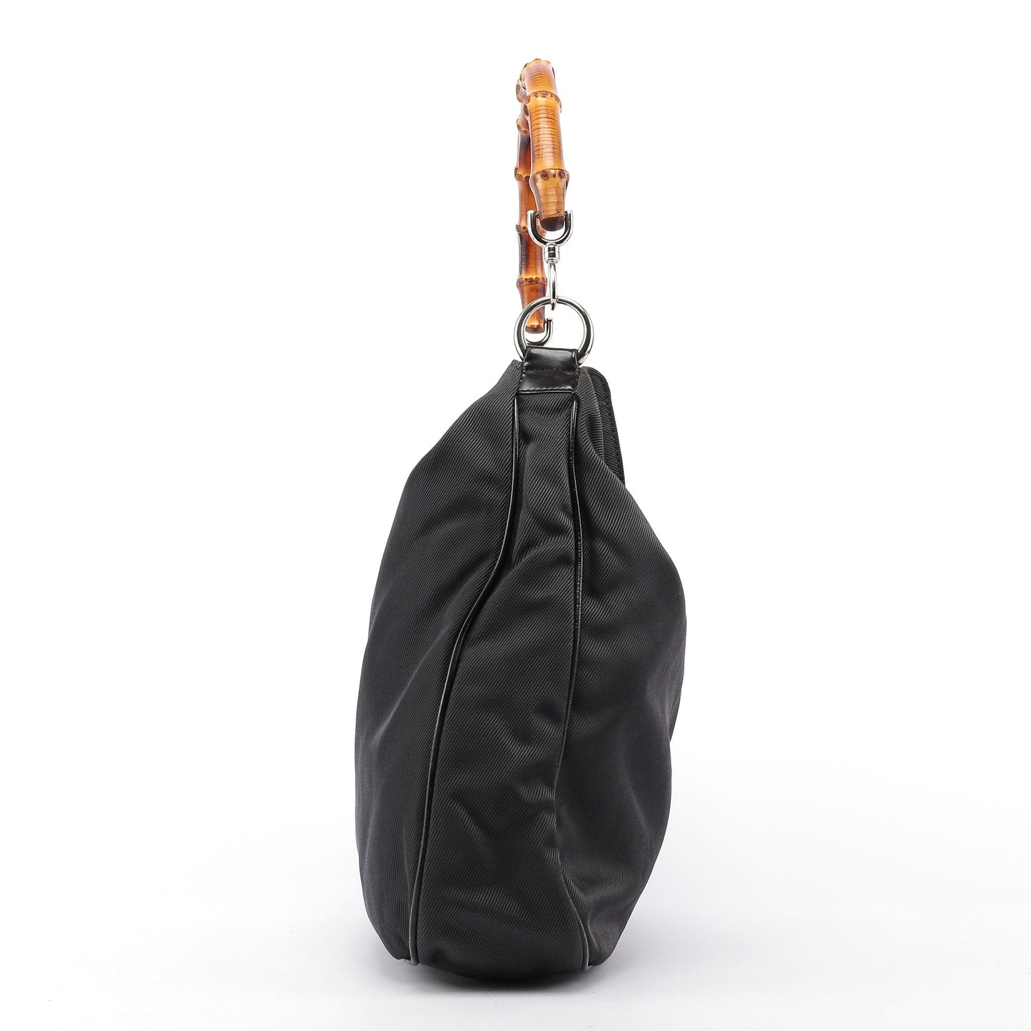 Black Bamboo Shoulder Bag 2Way