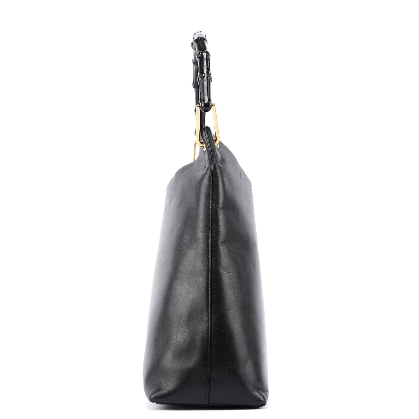 Black Bamboo Shoulder Bag