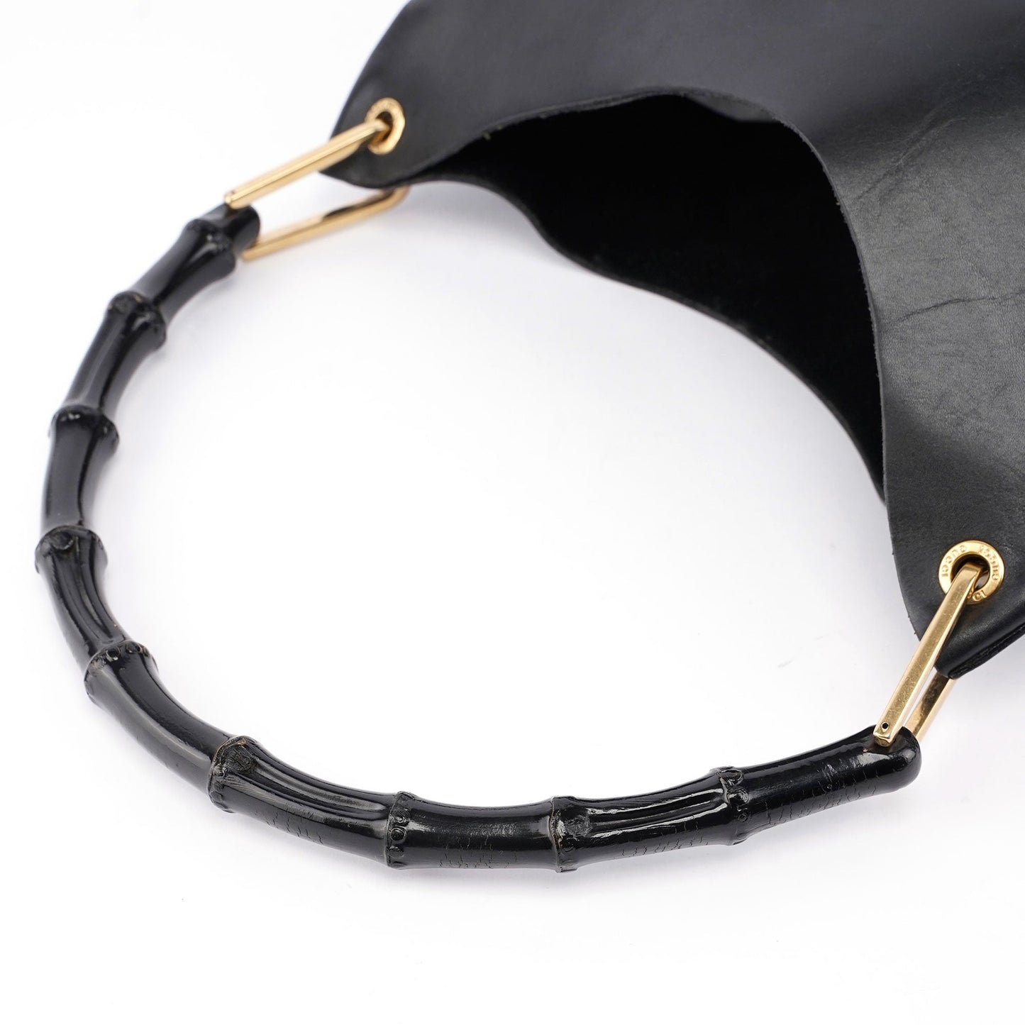 Black Bamboo Shoulder Bag