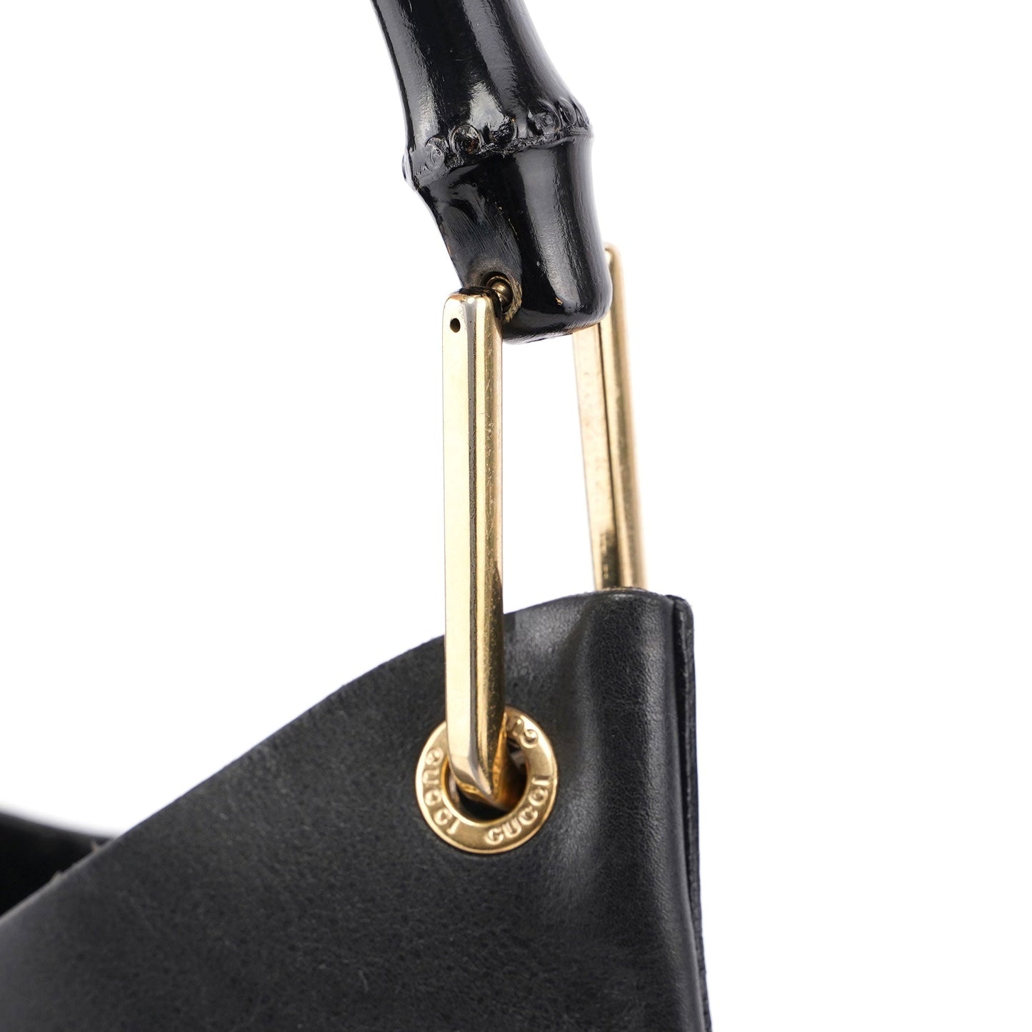 Black Bamboo Shoulder Bag