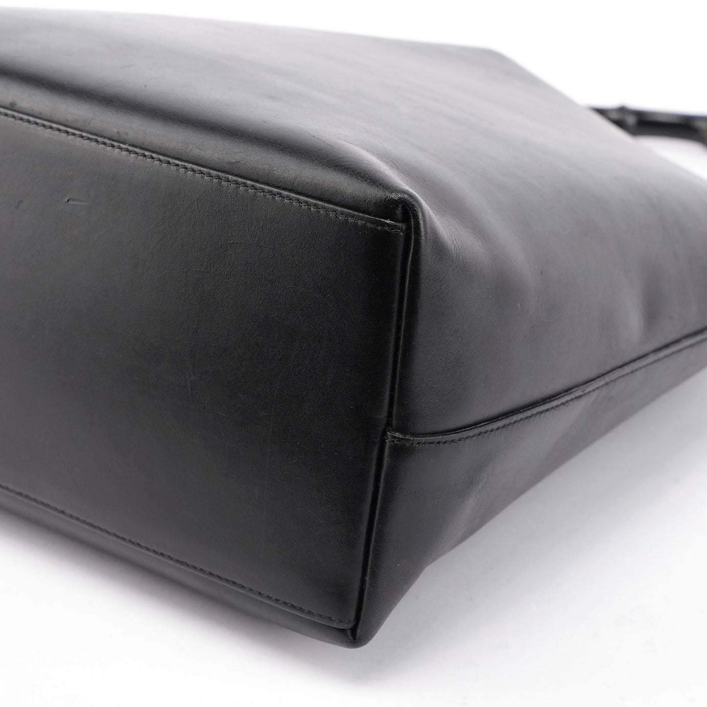 Black Bamboo Shoulder Bag