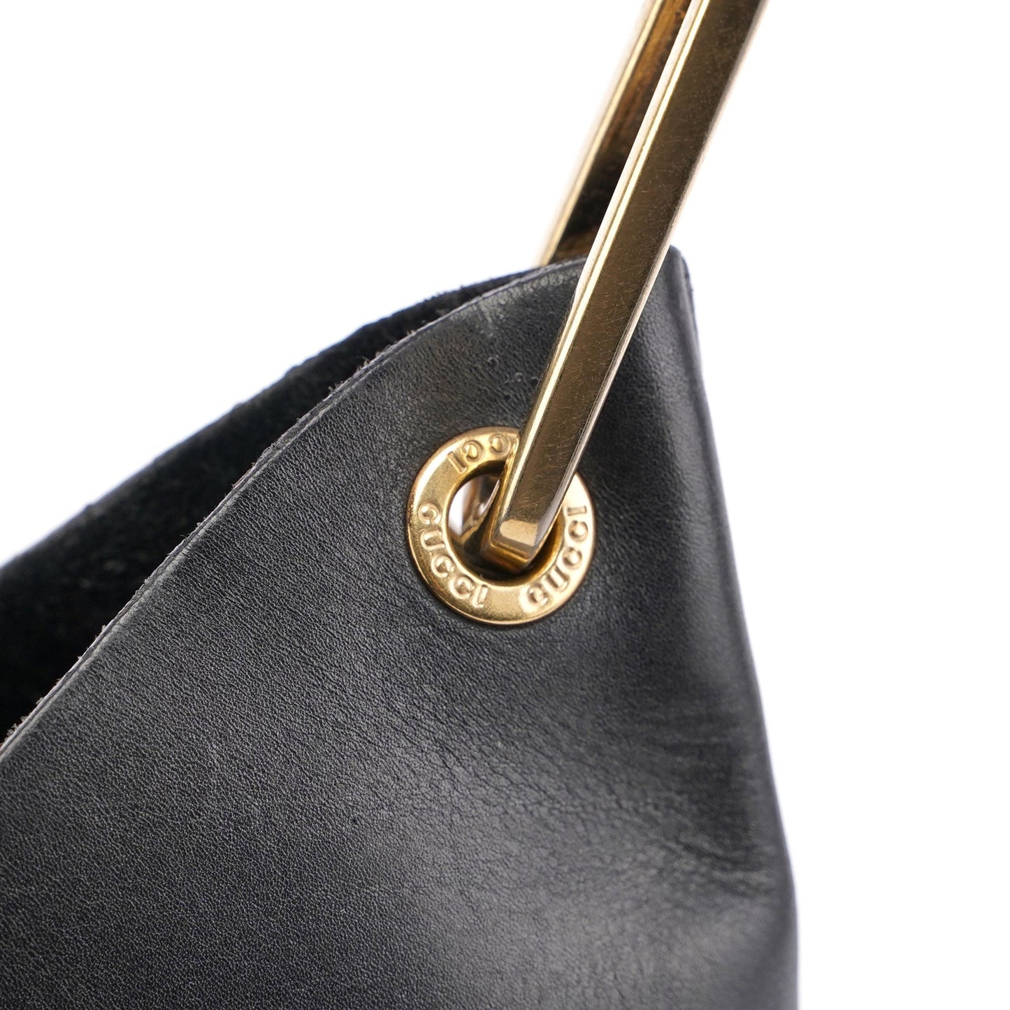 Black Bamboo Shoulder Bag