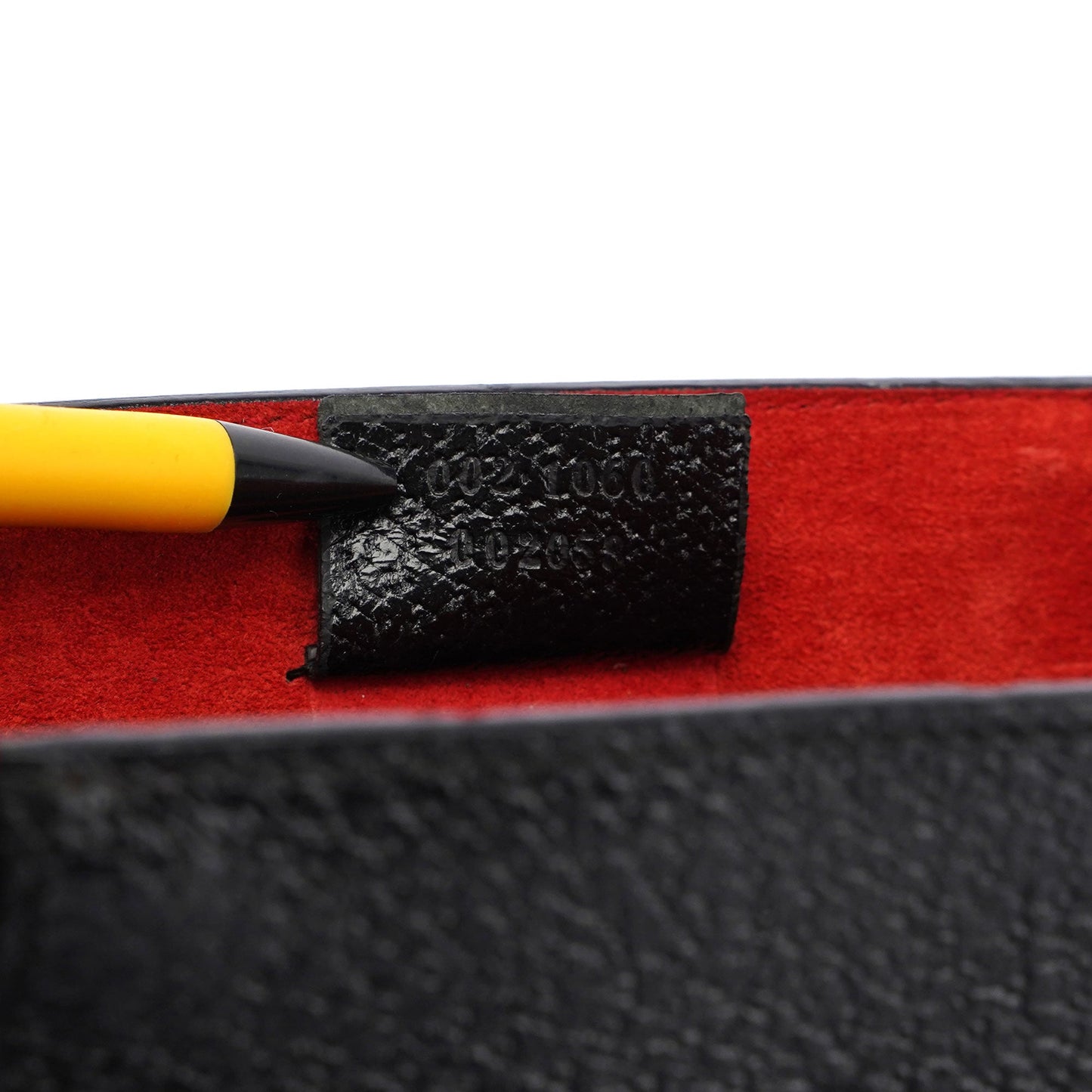 Black Bamboo Tote Red Int