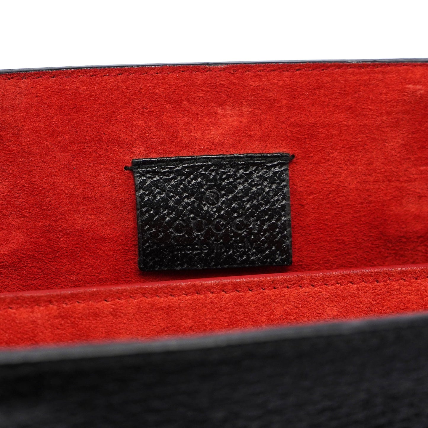 Black Bamboo Tote Red Int