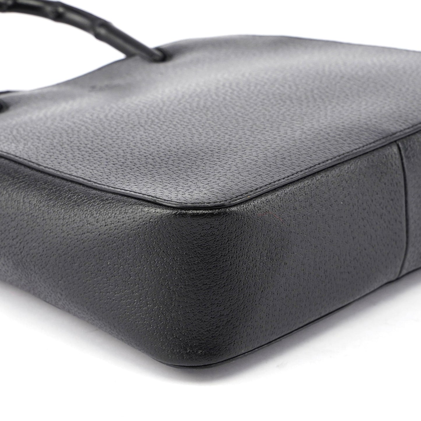 Black Bamboo Tote Red Int