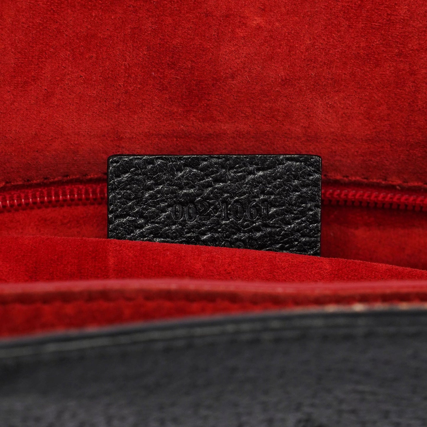 Black Bamboo Tote Red Int