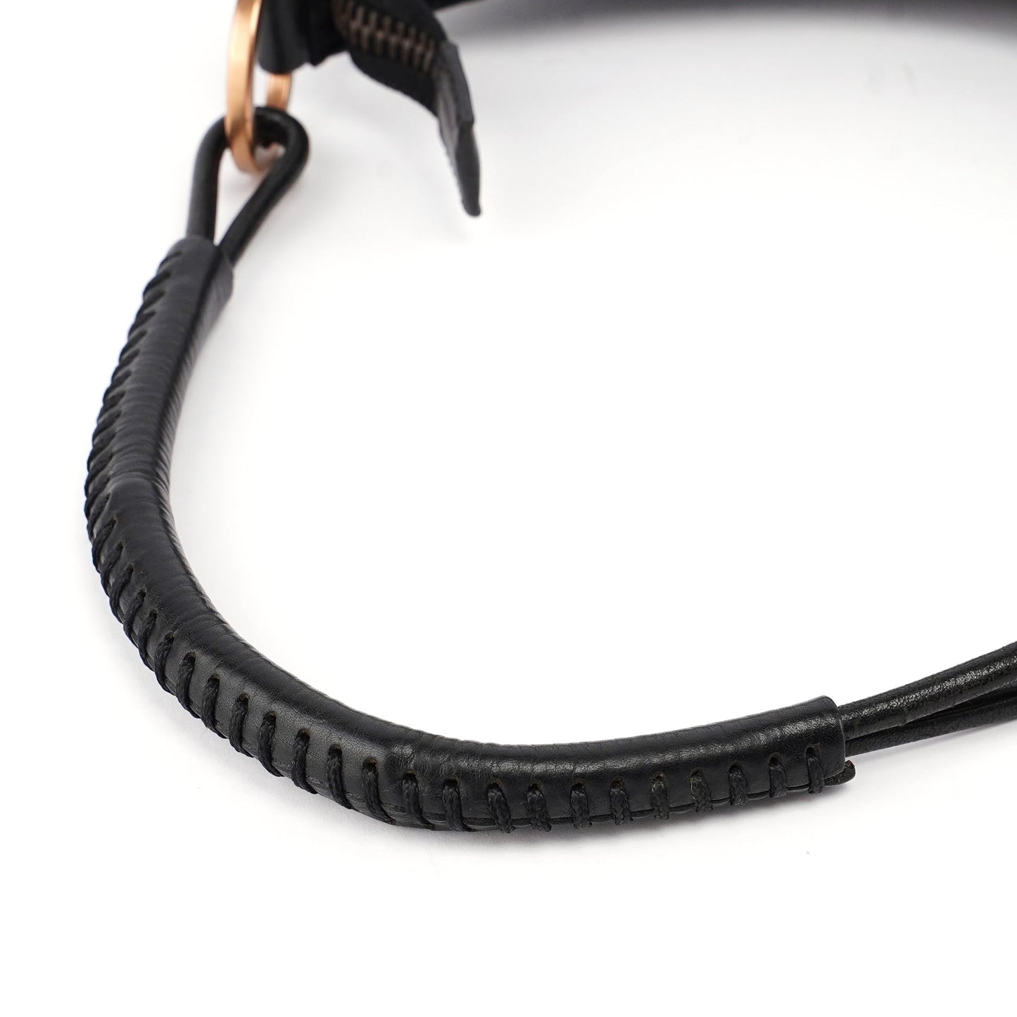 Black Buffalo Leather Hobo Shoulder Bag